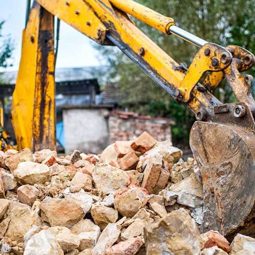 Materiais reciclados de demolição